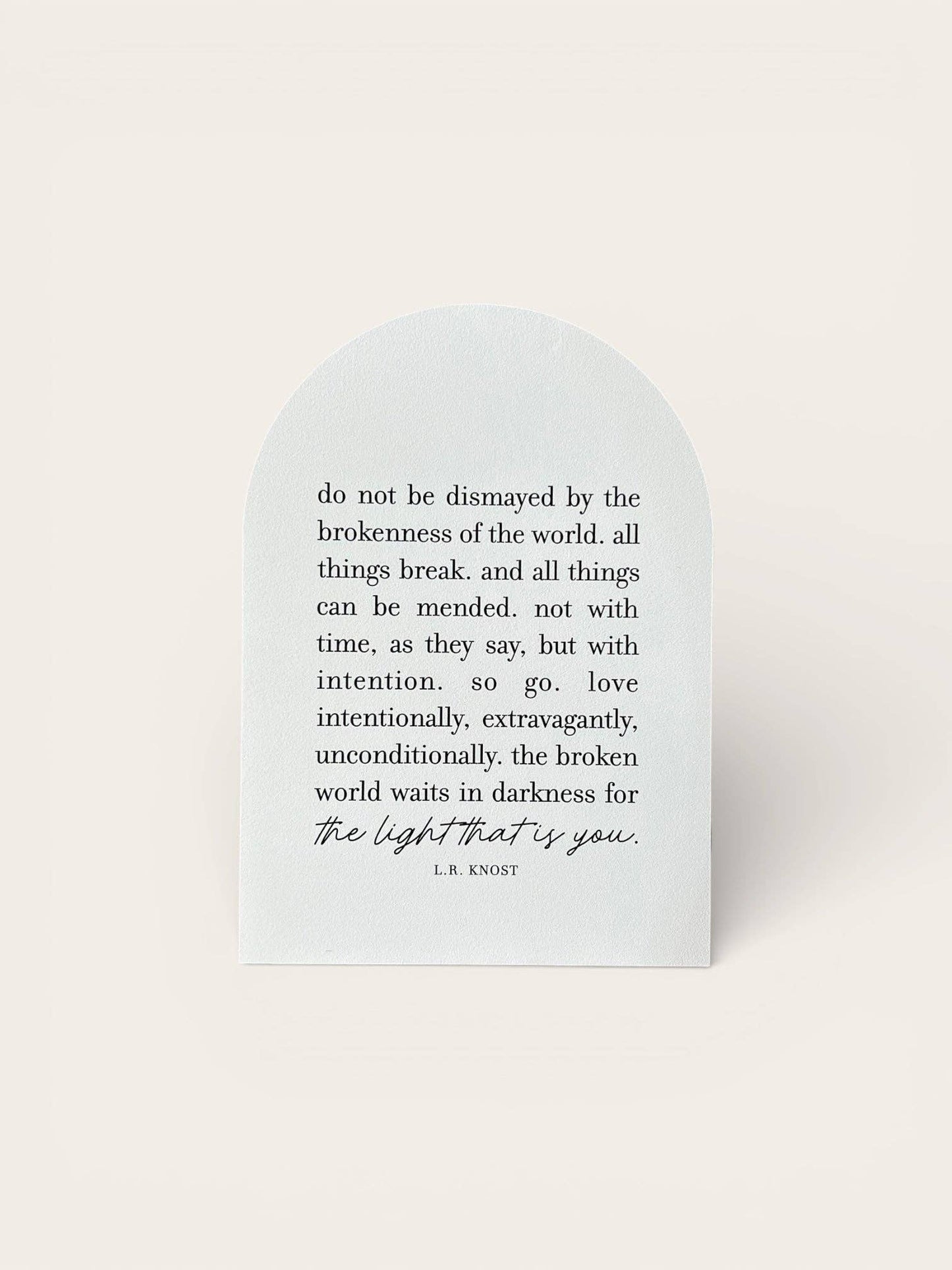 Do Not Be Dismayed Small Framed Arch