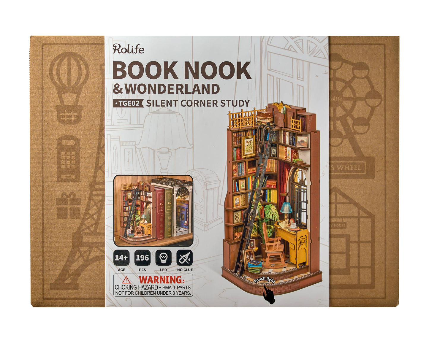 Silent Corner Study Book Nook Shelf Insert