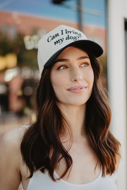 Can I Bring My Dog? Two-Toned Pink Hat