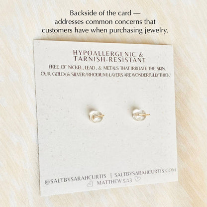 Lacy Heart Studs