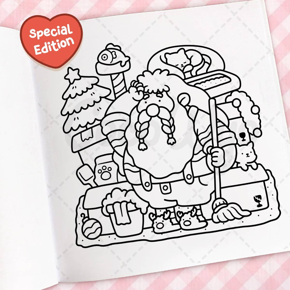 Cozy Christmas Coloring Book