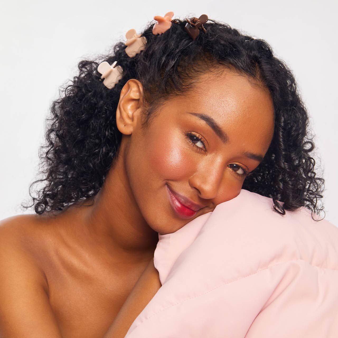 Rosewood Mini Cloud Claw Clips