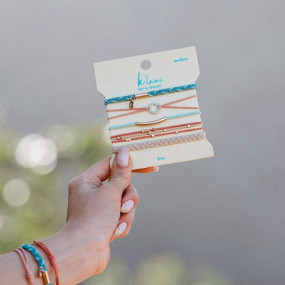 Live  Hair Tie Bracelets: Small