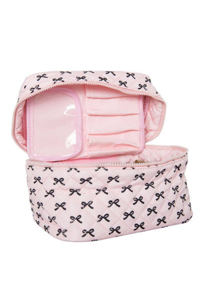 Mini Black Bows Makeup Bag