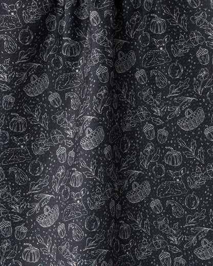 White Cozy Flora Kitchen Tea Towel