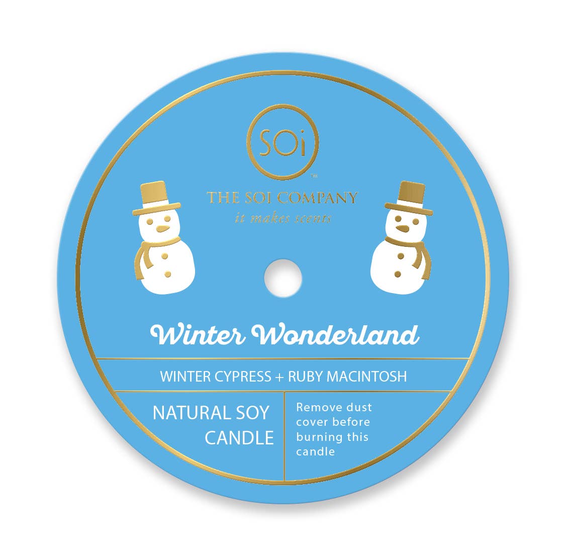 Snowman & Snowflake Icon Candle