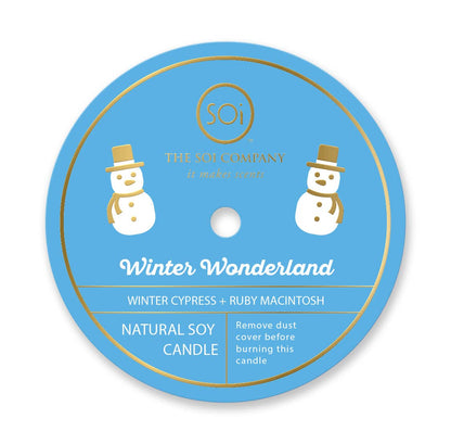 Snowman & Snowflake Icon Candle