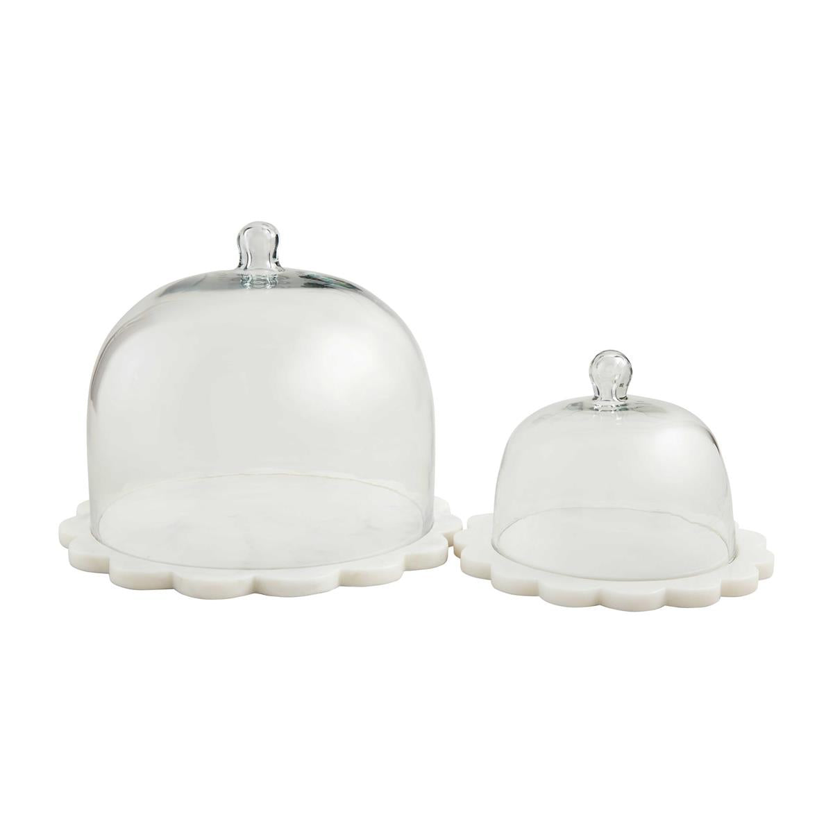 Scallop & Marble Cloche