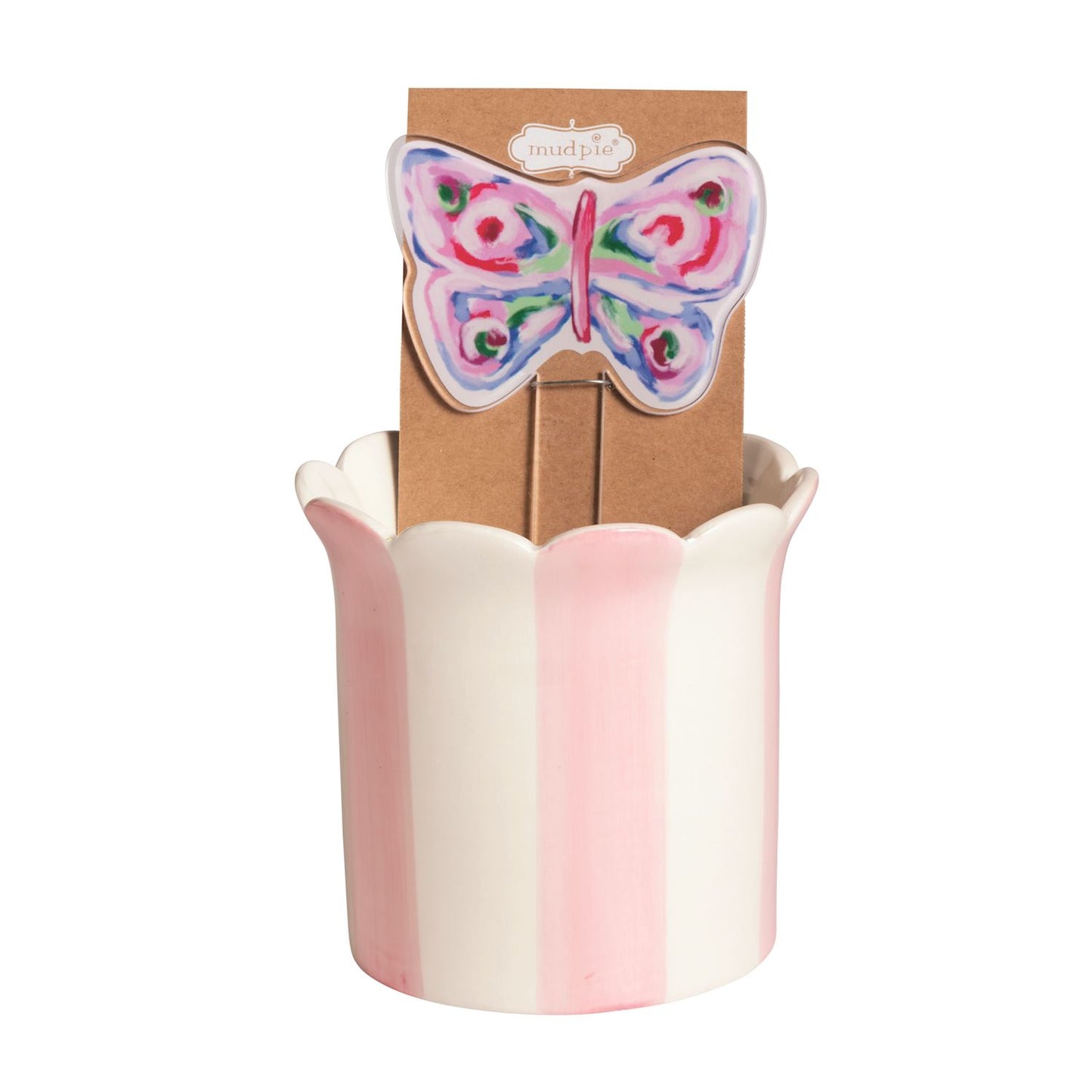 Striped Butterfly Pot