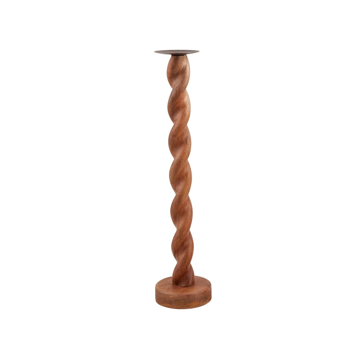 Twisted Wood Candlesticks