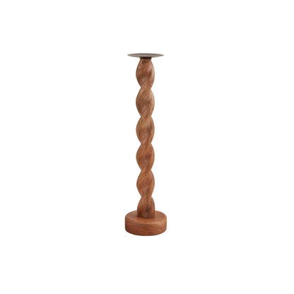 Twisted Wood Candlesticks