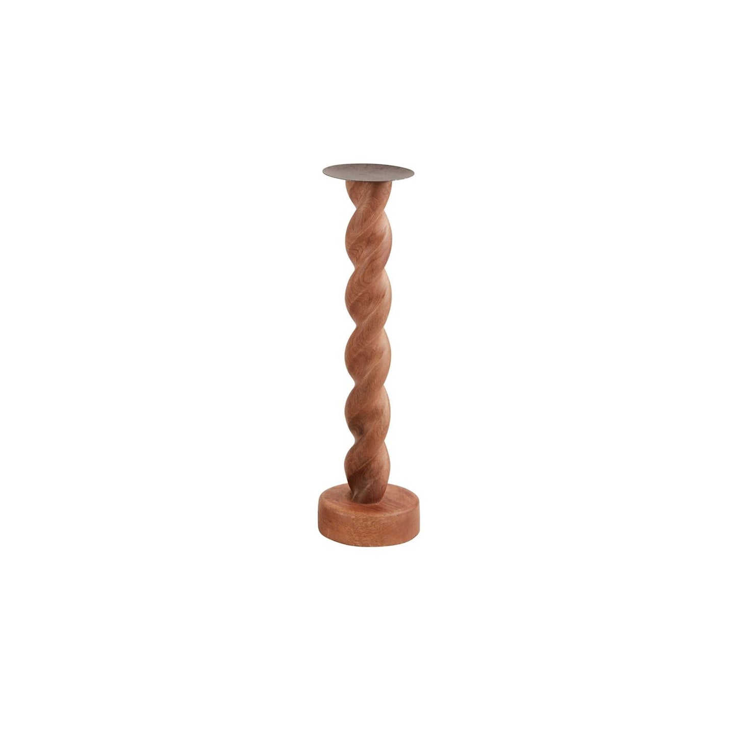 Twisted Wood Candlesticks