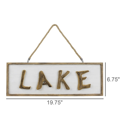 Wood Lake Sign