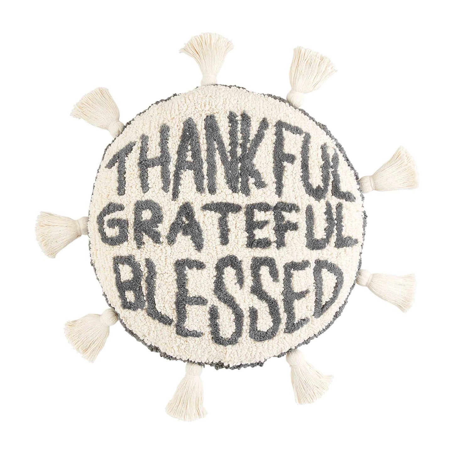 Thankful Grateful Blessed Pillow