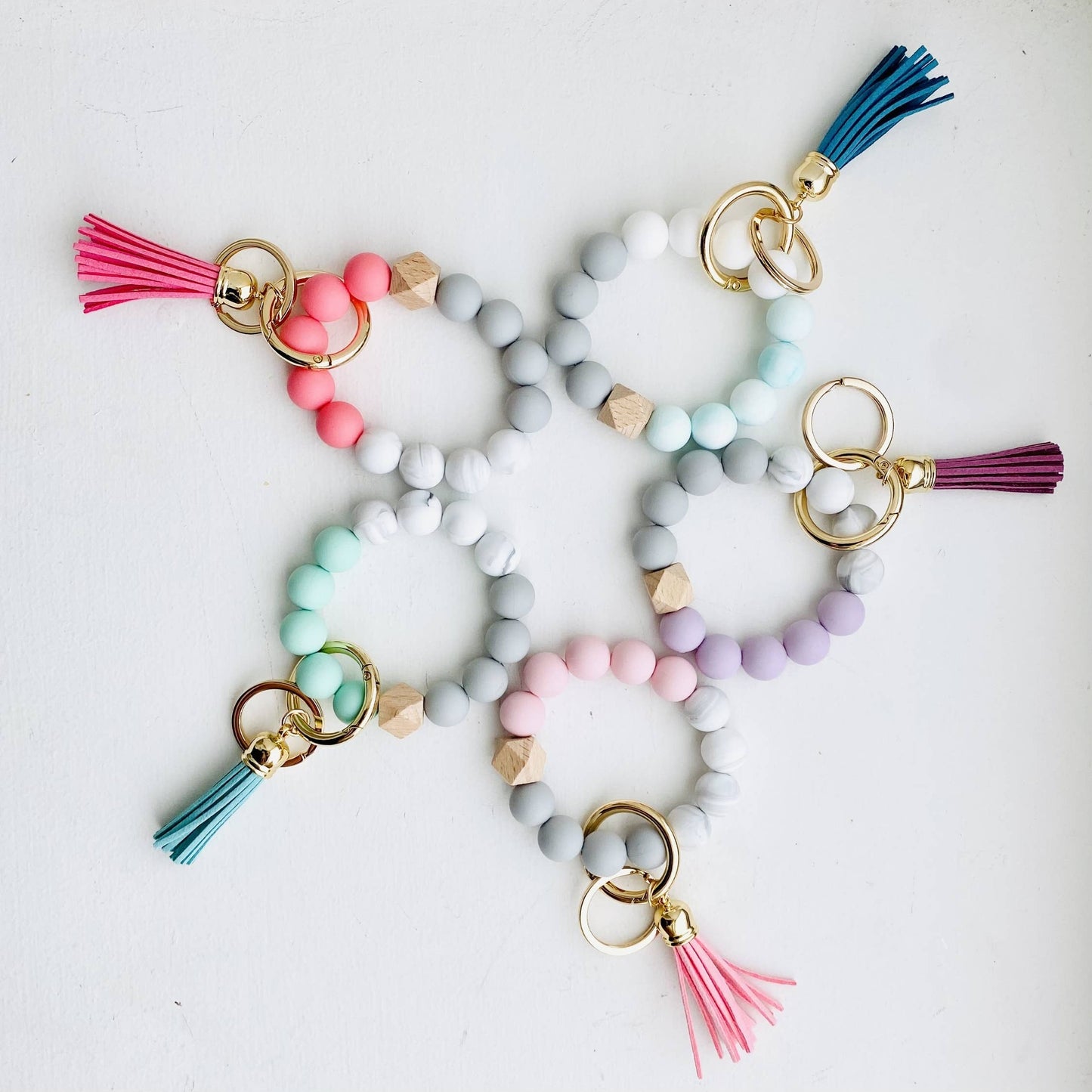 Hot Pink Bangle Keychain