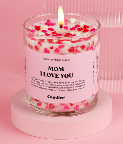Mom, Love You Candle