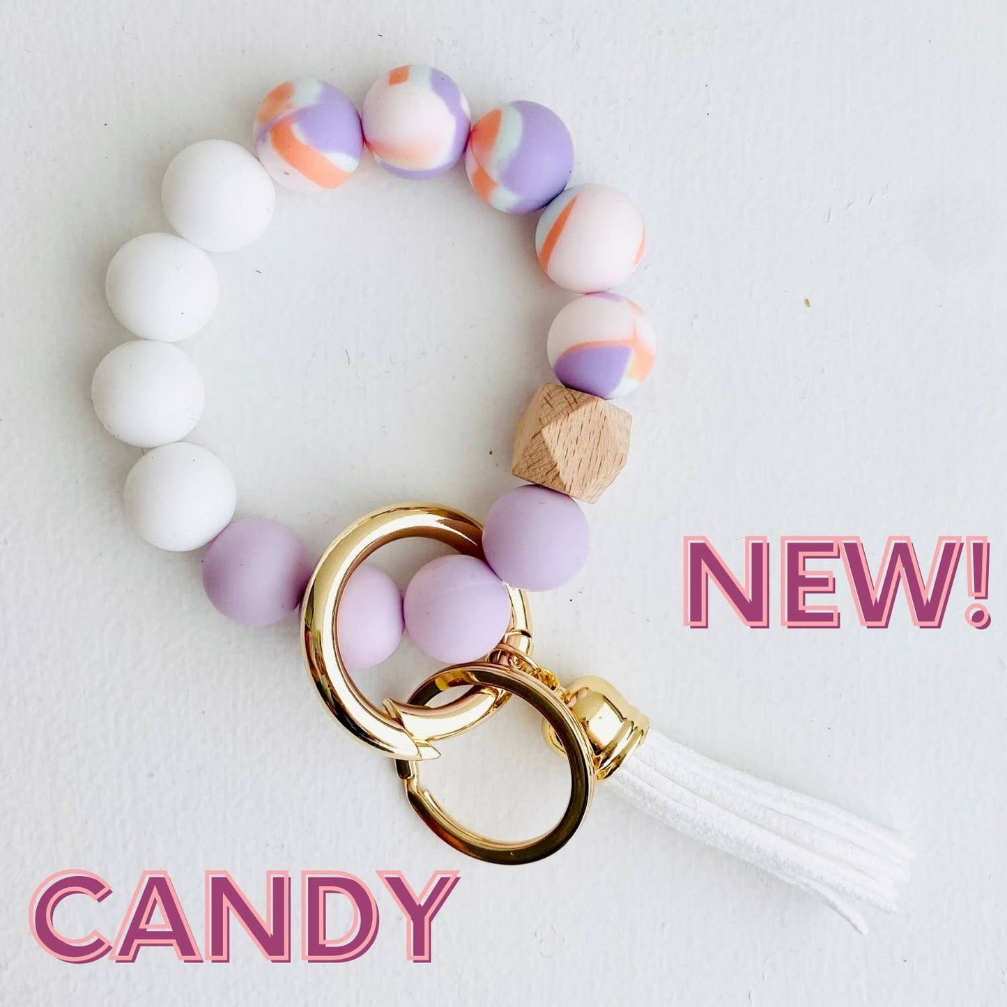 Baby Pink Bangle Keychain
