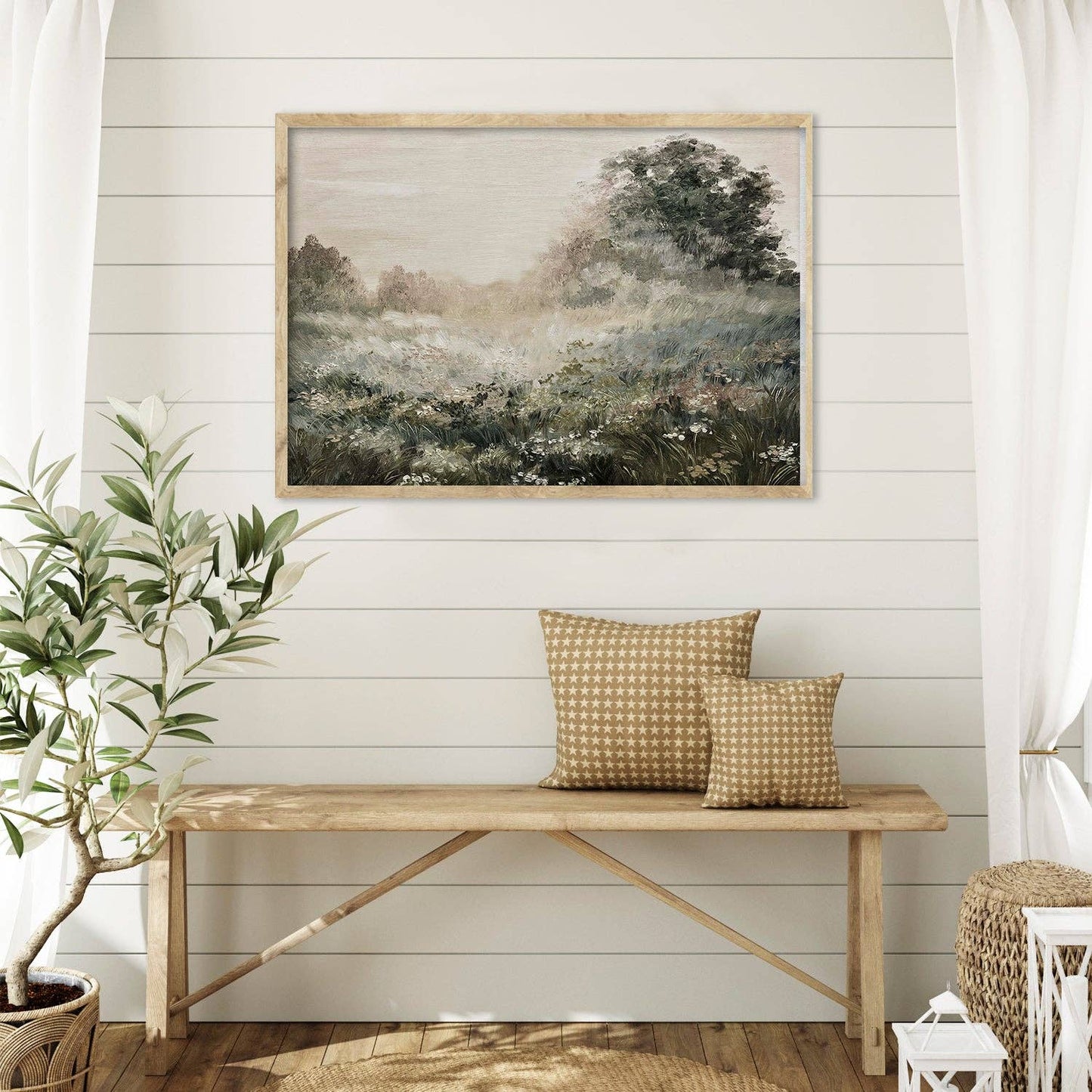 Countryside Sunset Traditional Art Print: 11x14