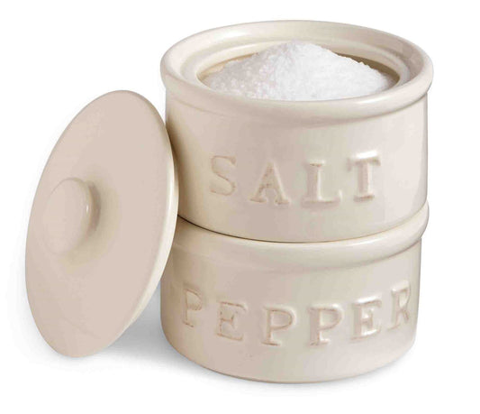 Stacked Salt & Pepper Cellar