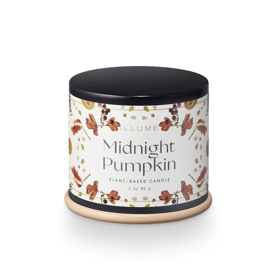 Midnight Pumpkin Demi Vanity Tin Candle