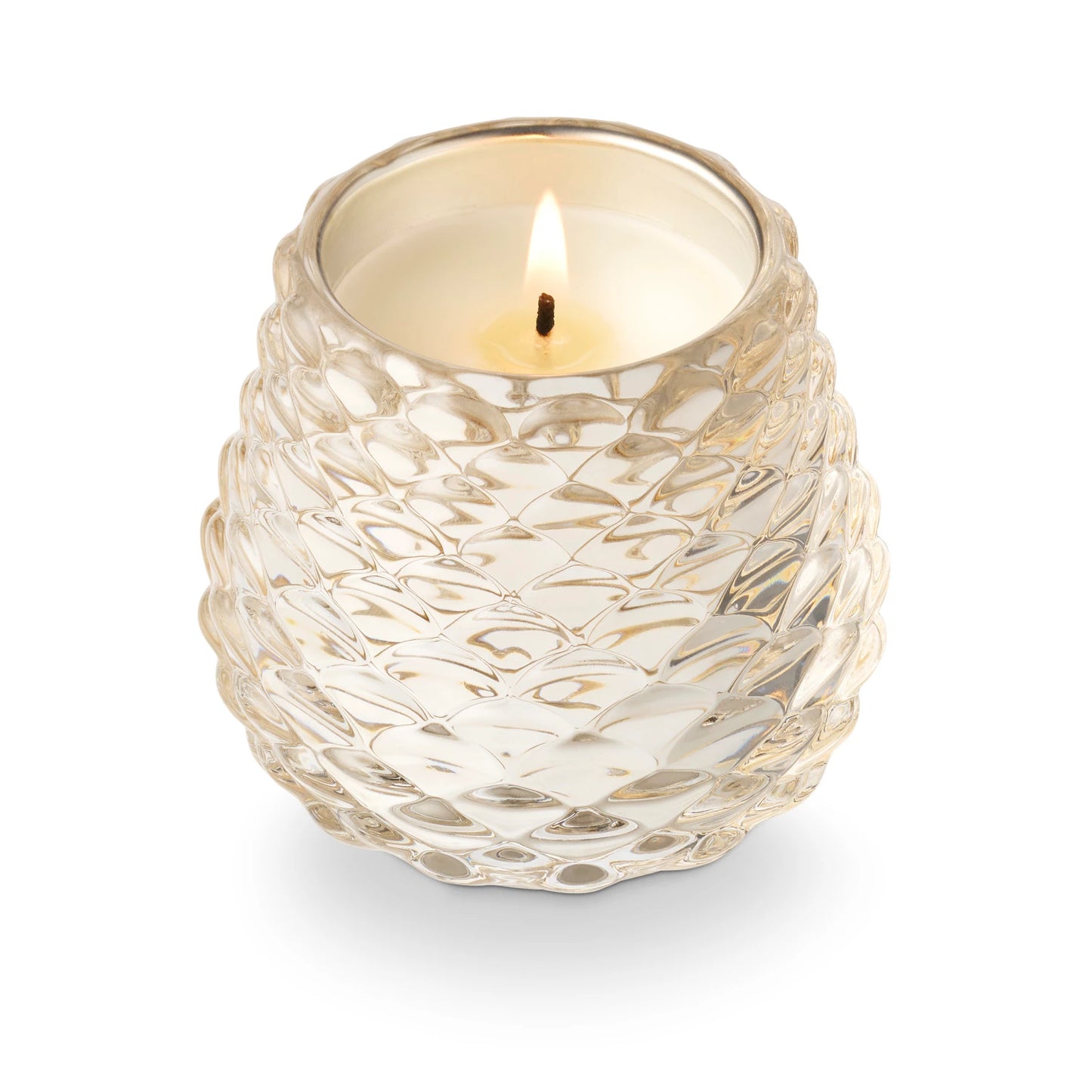 Winter White Pinecone Votive Candle