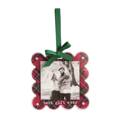 Tartan Photo Ornament