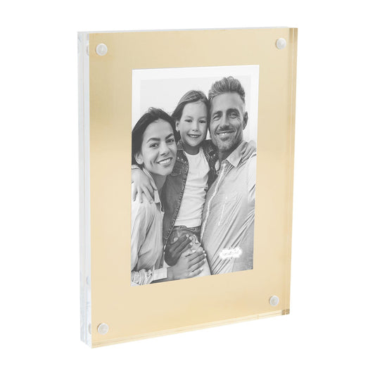 Large Brass Acrylic Frames