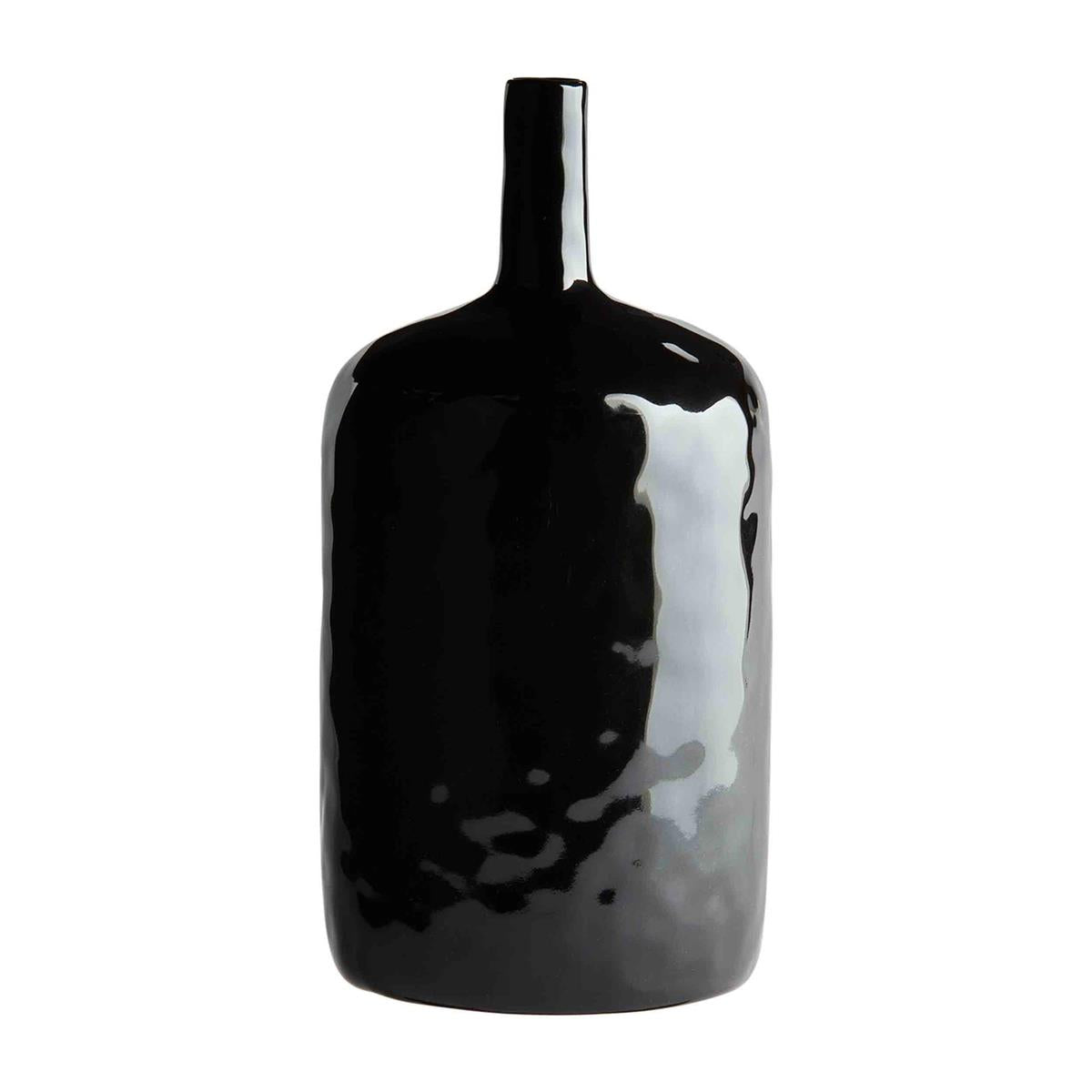 Medium Black Stoneware Vase