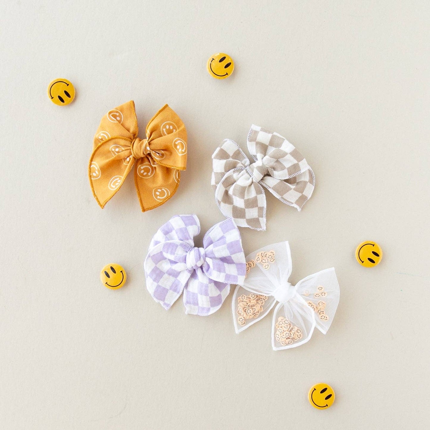 Be Happy | Alligator Clip Petite Party Bow