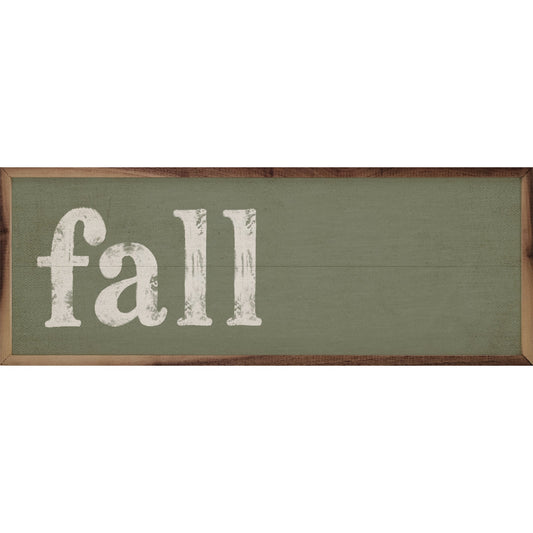 Fall Distressed Green Sign