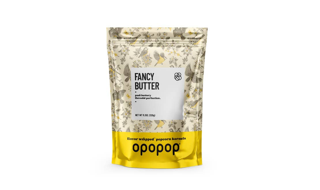 Fancy Butter Flavor-Wrapped Popcorn Kernels Bags