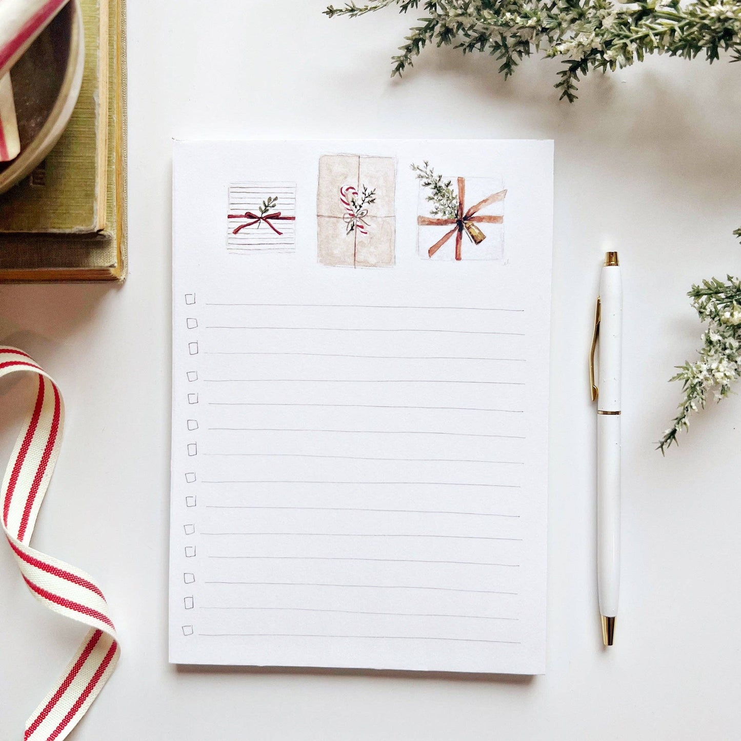 Gifts Christmas Checklist Notepad
