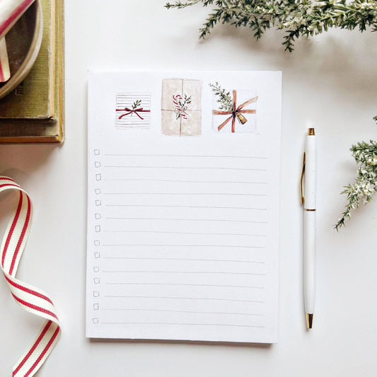 Gifts Christmas Checklist Notepad