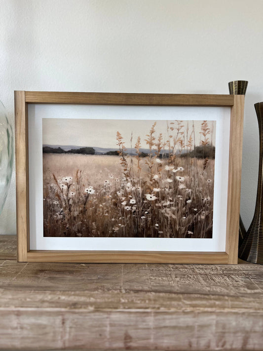 Ruby + White Border Vintage Wall Sign