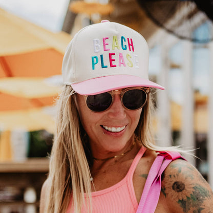 Beach Please Two-Toned Hat
