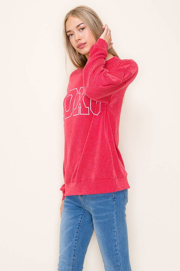 XOXO Red Longsleeve Graphic Tee