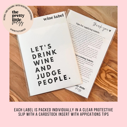 You got this, Encouragement Gift Wine Label: Large Label 4"x5"