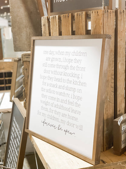 One Day When My Children Sign