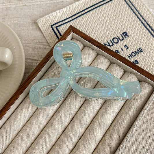 Iridescent Bow Hair Clip