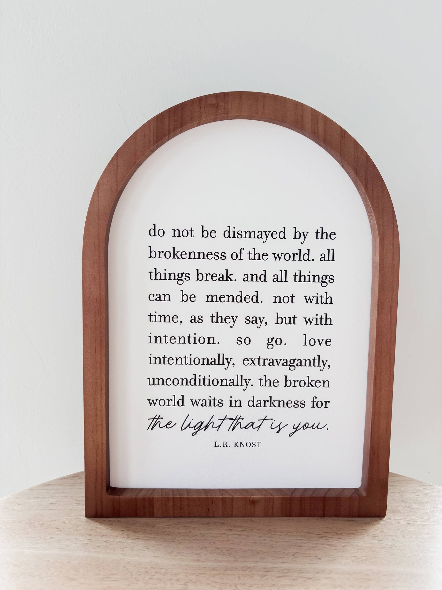 Do Not Be Dismayed Small Framed Arch