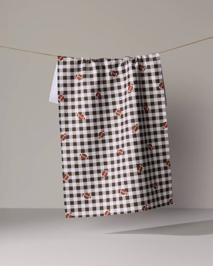 Football Check Kitchen Tea Towel