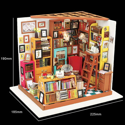 Sam's Study Library Miniature Dollhouse