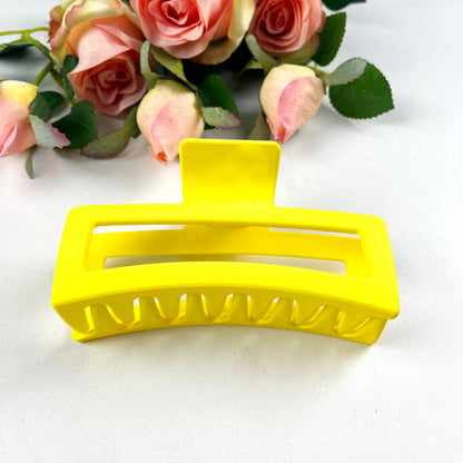 Pink Rectangular Hair Clip