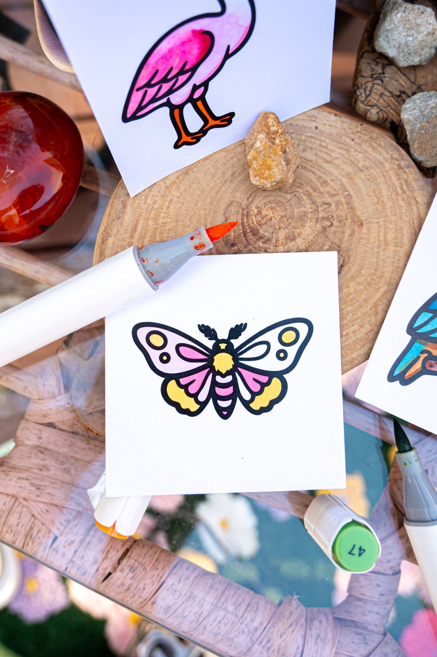 Flying Animals Mini Coloring Book