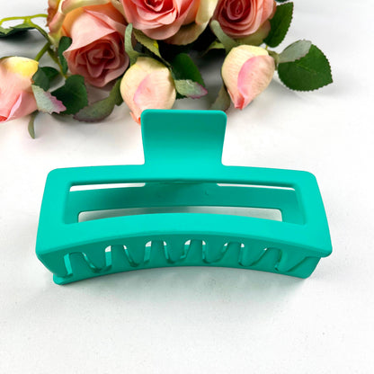 Pink Rectangular Hair Clip