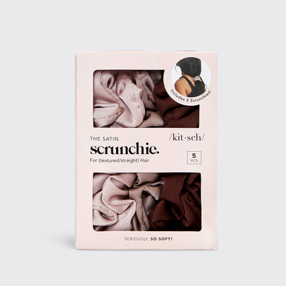 Cameo Satin Sleep Scrunchies