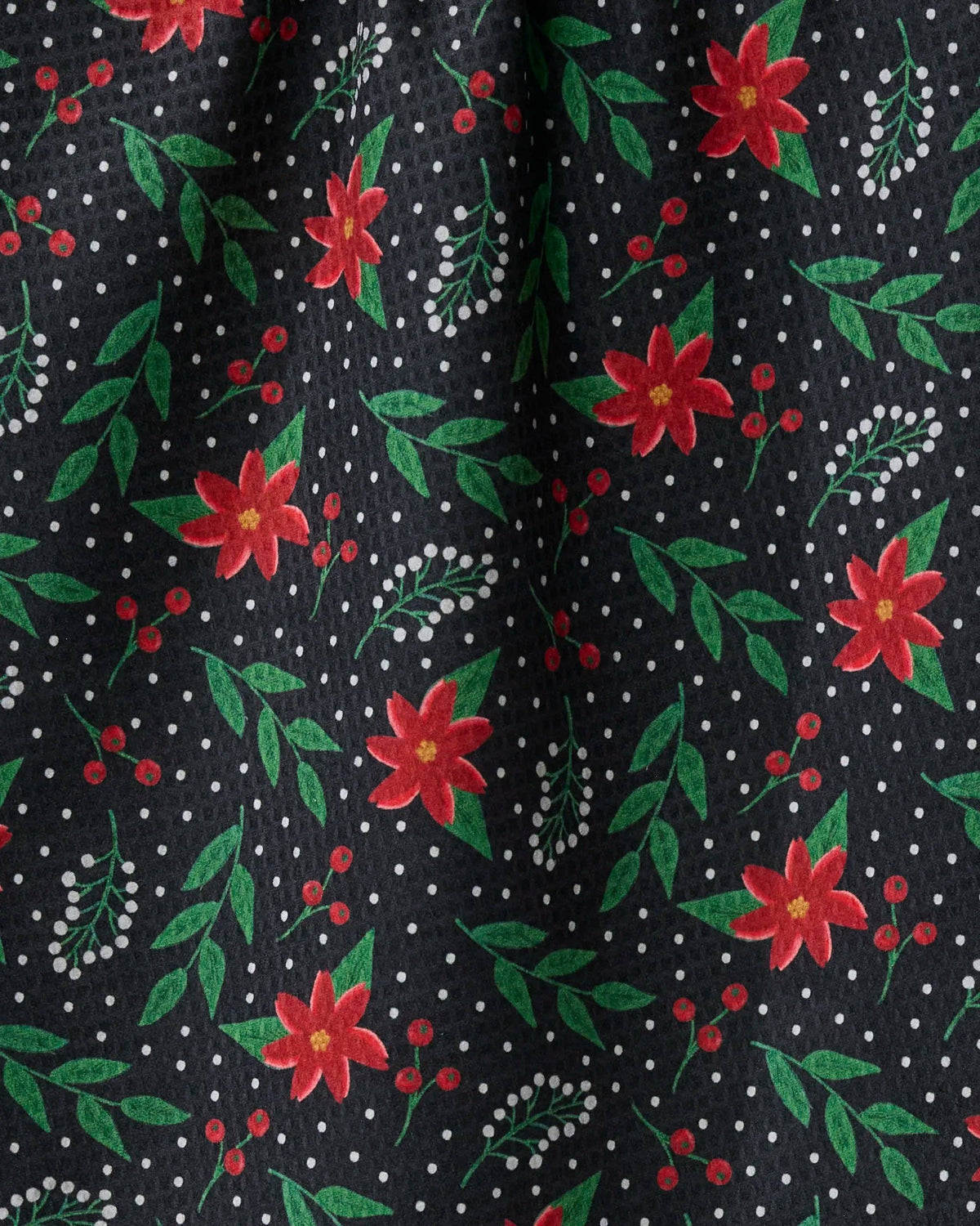Winter Bloom Luxe Kitchen Tea Towel