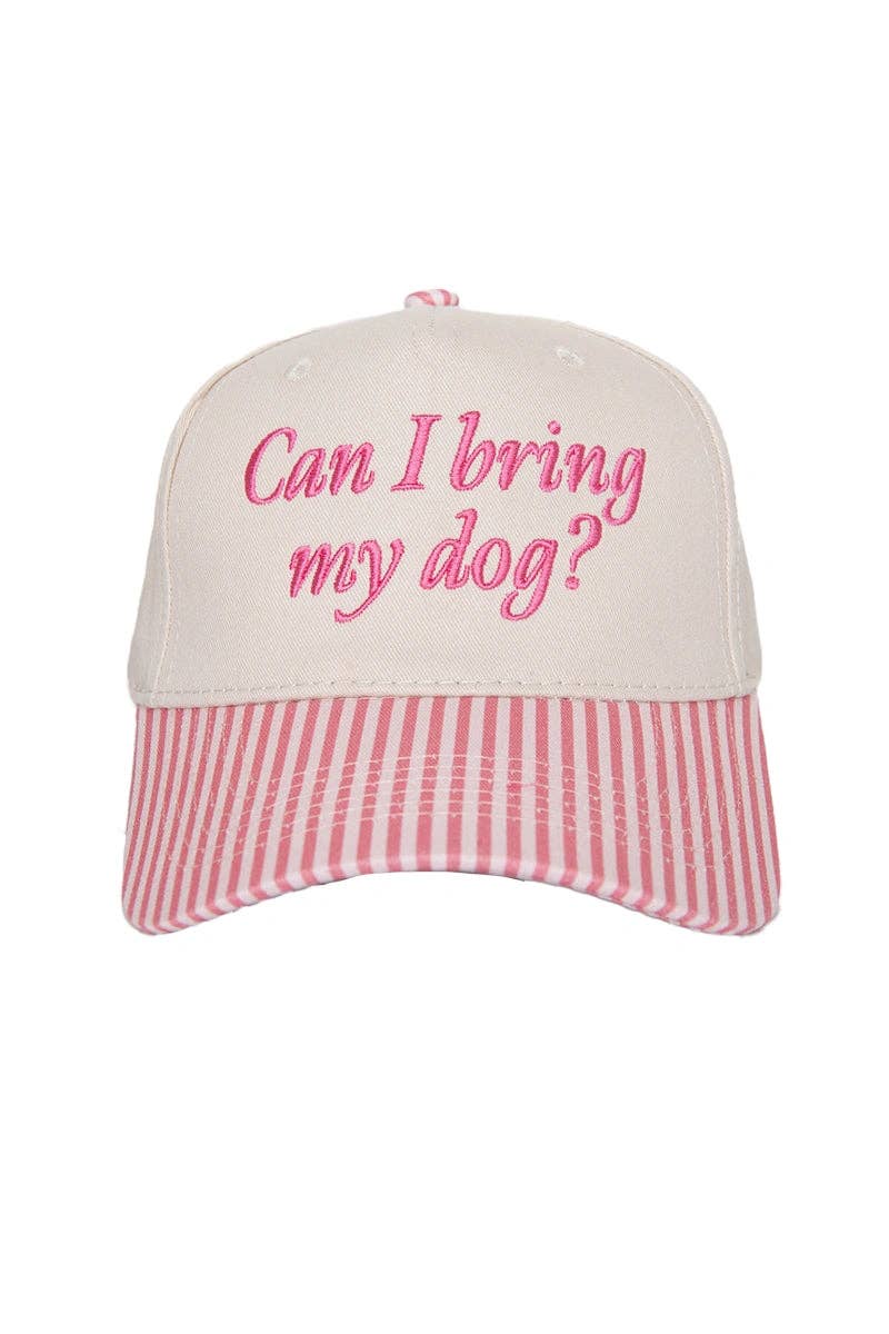Can I Bring My Dog? Two-Toned Pink Hat