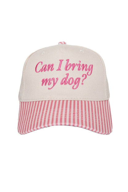 Can I Bring My Dog? Two-Toned Pink Hat