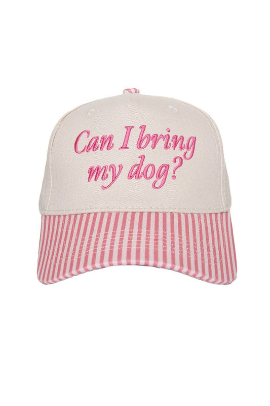 Can I Bring My Dog? Two-Toned Pink Hat